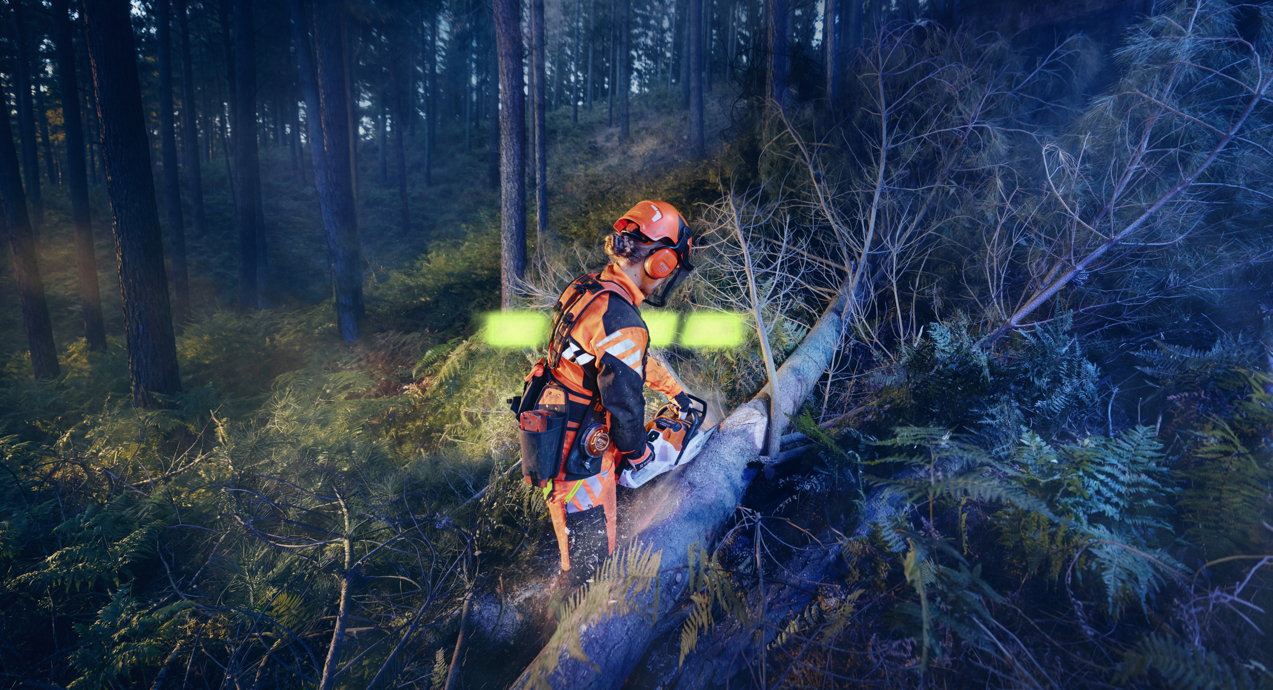 STIHL ALLPRO u upotrebi na uređaju MSA 260 tokom radova u šumarstvu.