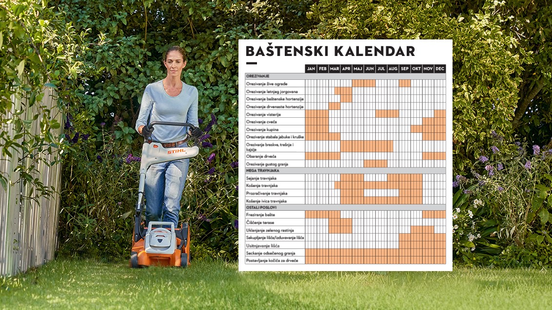 STIHL kalendar radova u bašti